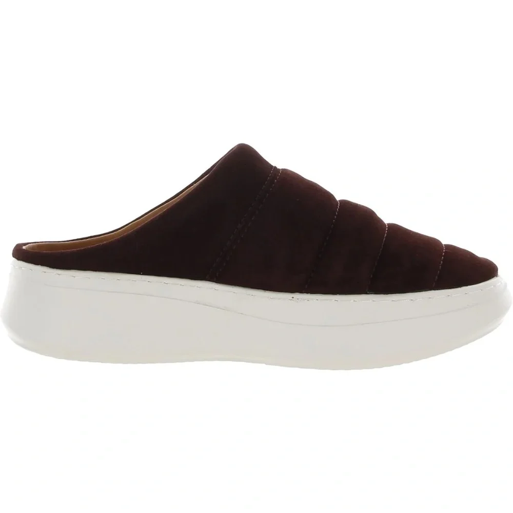 New Gentle Souls Womens Rosette Puff Slip On Platform Plumberry Mules Shoes NIB - Picture 6 of 8